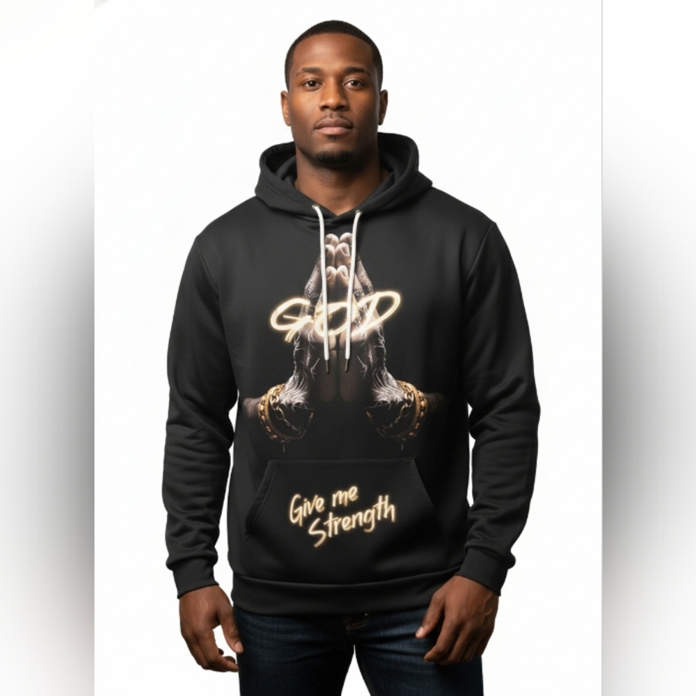 Black Graphic Hoodie